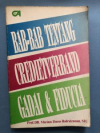 Bab-bab tentang credietverband, gadai dan fiducia