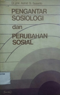 Pengantar Sosiologi Dan Perubahan Sosial