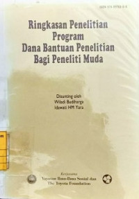 Ringkasan Penelitian Program Dana Bantuan Penelitian Bagi Peneliti Muda