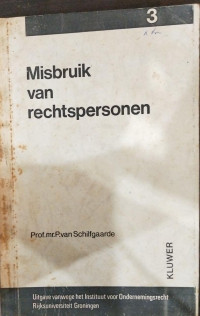 Misbruik van rechtspersonen