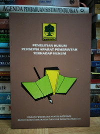 Penelitian hukum persepsi aparat pemerintah terhadap hukum