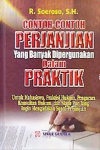 Contoh-contoh perjanjian yang banyak dipergunakan dalam praktik