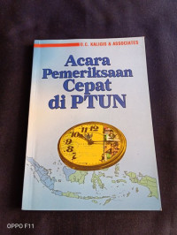 Acara Pemeriksaan Cepat Di PTUN