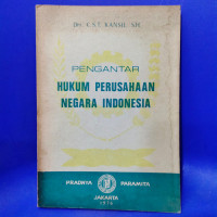 Pengantar Hukum Perusahaan Negara Indonesia