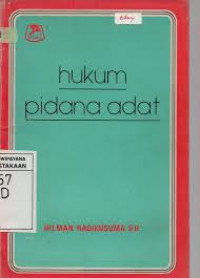 Hukum pidana adat