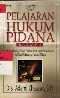 Pelajaran Hukum Pidana Bagian 1