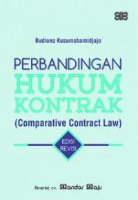 Perbandingan Hukum Kontrak (Comparative Contract Law)