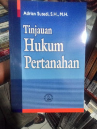 Tinjauan Hukum Pertanahan