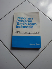 Pedoman pelajaran tata hukum Indonesia